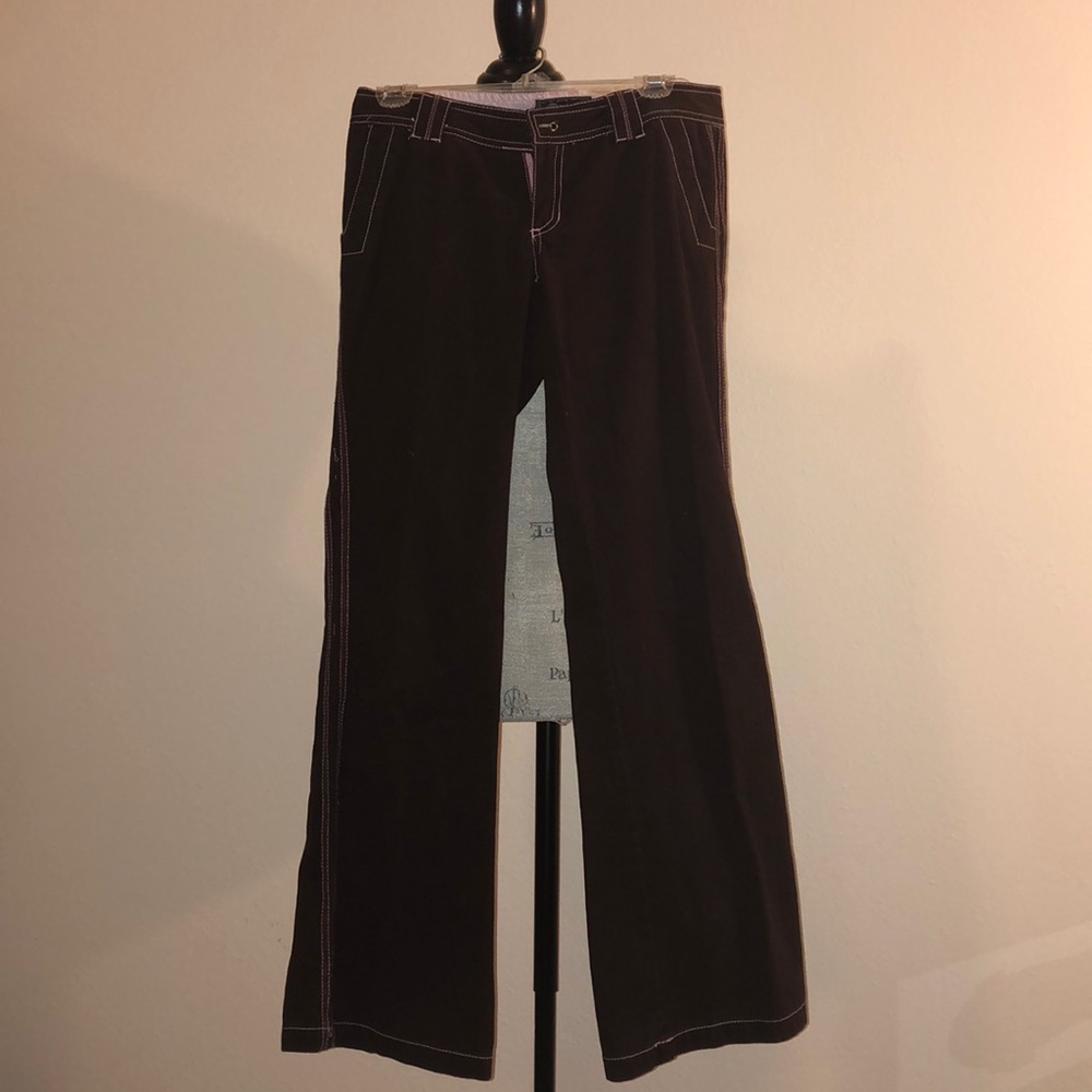 Brown Pants w/ Pink Stitching 🐉